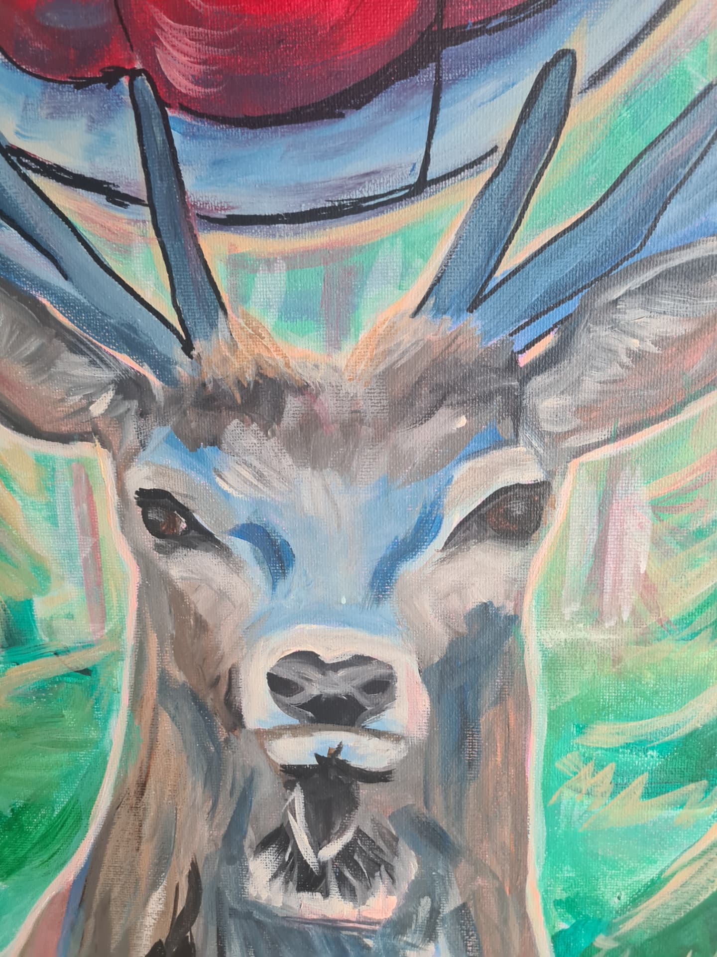Détail — le regard du cerf