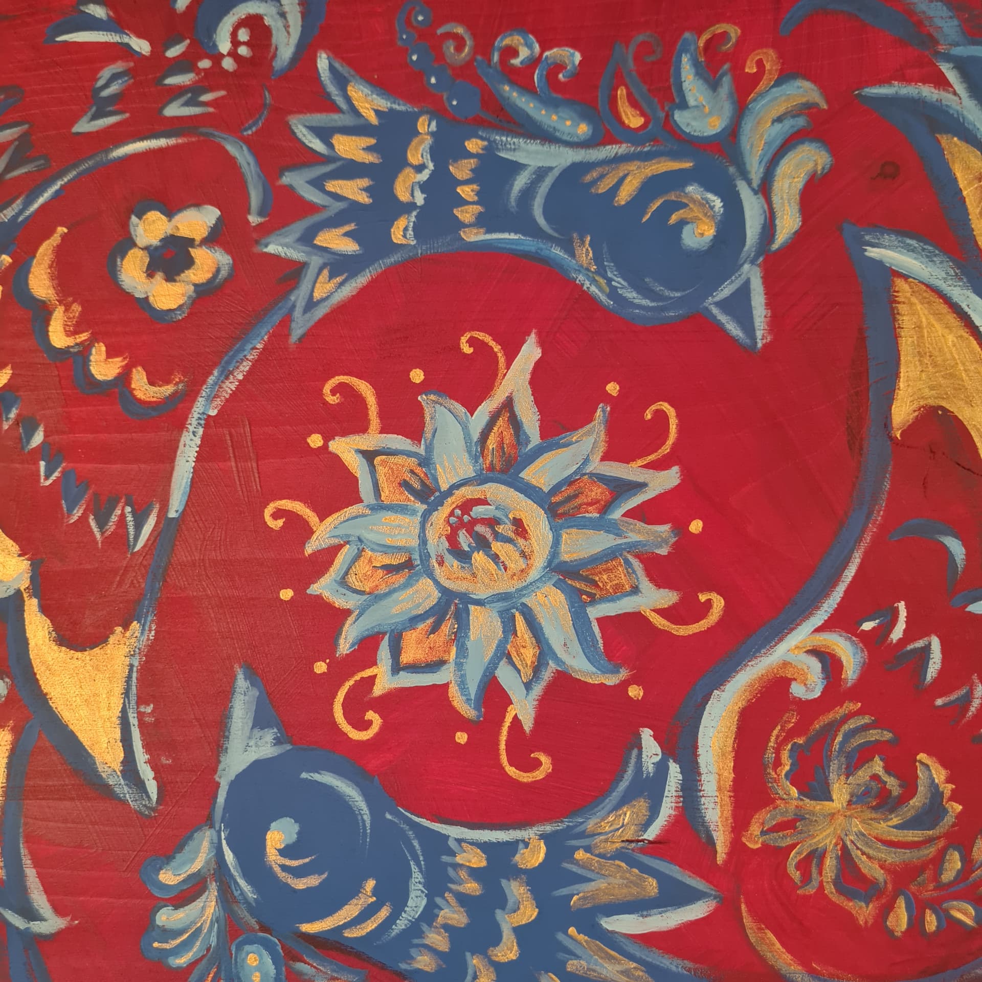 Détail — le cœur du motif