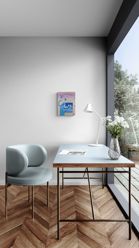 Mise en situation — bureau sous la fenêtre